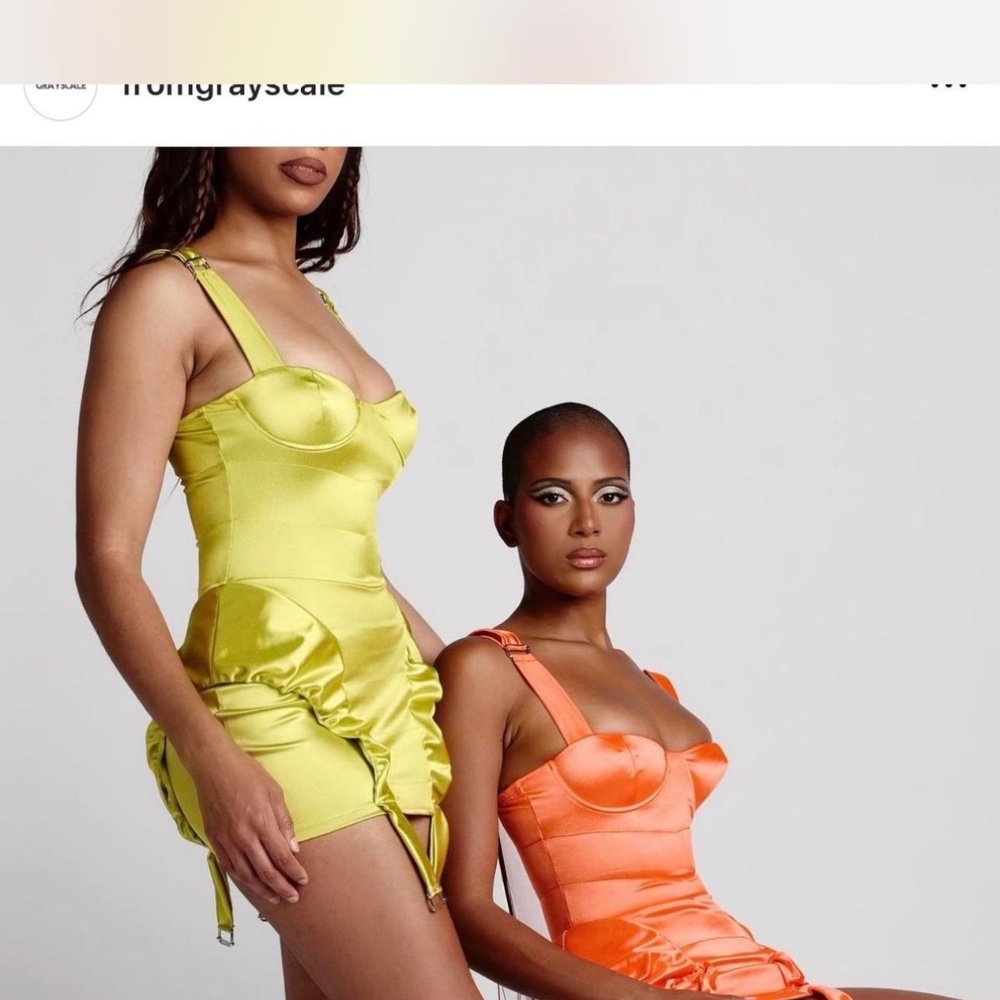 Grayscale Bodycon Dress